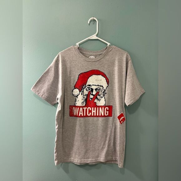 NWT … HOLIDAY TIME “Size: M - (38/40)” Santa Graphic T-Shirt - Picture 1 of 4
